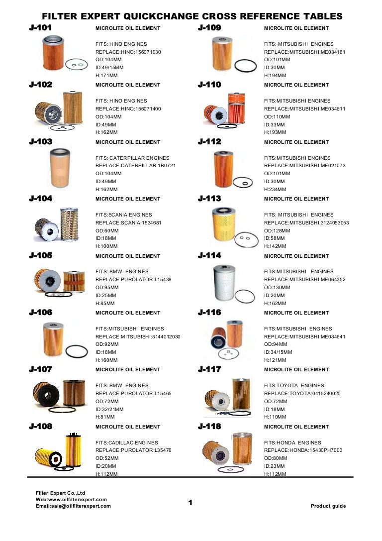 oil filter catalog from filter expert,china filter manufacture and su\u2026oil filter catalog from filter expert,china filter manufacture and suppliers